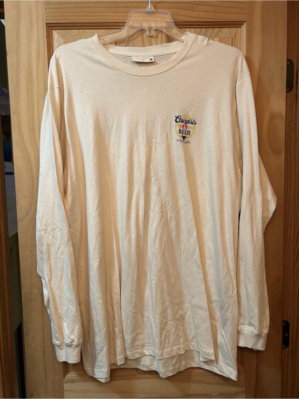 Simply Southern Cowgirls & Beer Graphic Tee - Cream, Navy, Yellow, Red